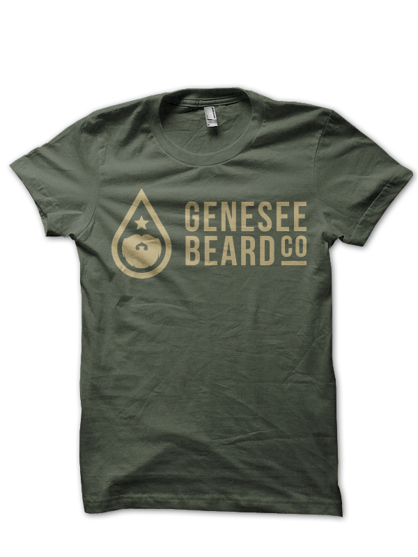 Olive Logo Tee - Genesee Beard Co.